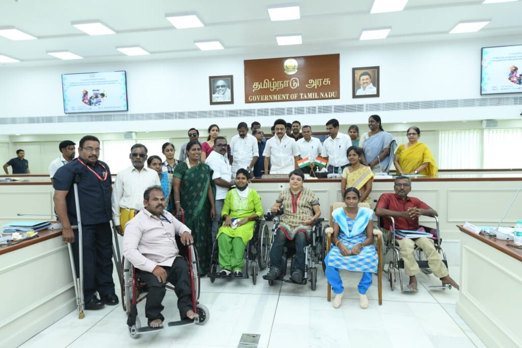 Disability meet with the Tamil Nadu Chief Minister