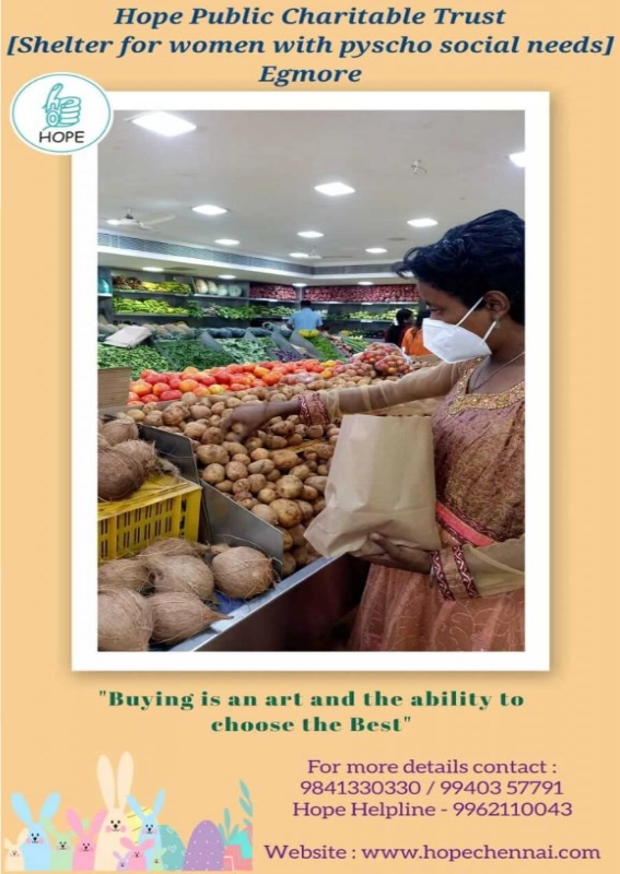 Hope Public Charitable Trust — Shelter for women with psycho social needs, Egmore